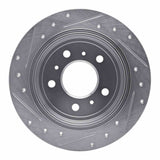 Dynamic Friction 2006-2010 Buick Allure Rear Right Drilled & Slotted Silver Brake Rotor by Dynamic Friction Company 631-45011R