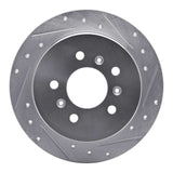 Dynamic Friction 2006-2010 Buick Allure Rear Right Drilled & Slotted Silver Brake Rotor by Dynamic Friction Company 631-45011R