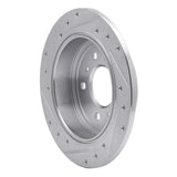 Dynamic Friction 2006-2010 Buick Allure Rear Right Drilled & Slotted Silver Brake Rotor by Dynamic Friction Company 631-45011R