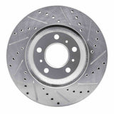Dynamic Friction 2006-2016 Buick Lucerne Front Left Drilled & Slotted Silver Brake Rotor by Dynamic Friction Company 631-45012L