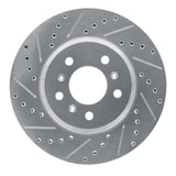 Dynamic Friction 2006-2016 Buick Lucerne Front Left Drilled & Slotted Silver Brake Rotor by Dynamic Friction Company 631-45012L