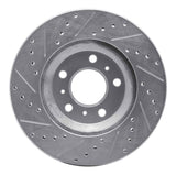 Dynamic Friction 2006-2016 Buick Lucerne Front Right Drilled & Slotted Silver Brake Rotor by Dynamic Friction Company 631-45012R