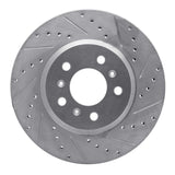 Dynamic Friction 2006-2016 Buick Lucerne Front Right Drilled & Slotted Silver Brake Rotor by Dynamic Friction Company 631-45012R