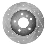 Dynamic Friction 2006-2011 Buick Lucerne Rear Left Drilled & Slotted Silver Brake Rotor by Dynamic Friction Company 631-45013L
