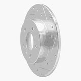 Dynamic Friction 2006-2011 Buick Lucerne Rear Right Drilled & Slotted Silver Brake Rotor by Dynamic Friction Company 631-45013R