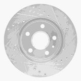 Dynamic Friction 2011-2016 Buick LaCrosse Front Left Drilled & Slotted Silver Brake Rotor by Dynamic Friction Company 631-45014L