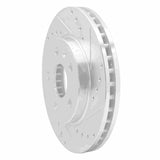 Dynamic Friction 2011-2016 Buick LaCrosse Front Right Drilled & Slotted Silver Brake Rotor by Dynamic Friction Company 631-45014R