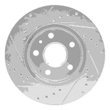 Dynamic Friction 2011-2016 Buick LaCrosse Front Right Drilled & Slotted Silver Brake Rotor by Dynamic Friction Company 631-45014R