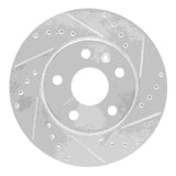 Dynamic Friction 2011-2016 Buick LaCrosse Front Right Drilled & Slotted Silver Brake Rotor by Dynamic Friction Company 631-45014R