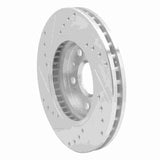 Dynamic Friction 2011-2016 Buick LaCrosse Front Right Drilled & Slotted Silver Brake Rotor by Dynamic Friction Company 631-45014R