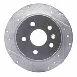 Dynamic Friction 2011-2016 Buick Regal Rear Left Drilled & Slotted Silver Brake Rotor by Dynamic Friction Company 631-45015L