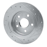 Dynamic Friction 2011-2016 Buick Regal Rear Left Drilled & Slotted Silver Brake Rotor by Dynamic Friction Company 631-45015L