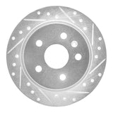 Dynamic Friction 2011-2016 Buick Regal Rear Right Drilled & Slotted Silver Brake Rotor by Dynamic Friction Company 631-45015R