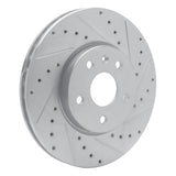 Dynamic Friction 2010-2025 Buick Regal Front Right Drilled & Slotted Silver Brake Rotor by Dynamic Friction Company 631-45016R
