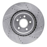 Dynamic Friction 2009-2017 Buick Regal Front Left Drilled & Slotted Silver Brake Rotor by Dynamic Friction Company 631-45017L