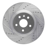 Dynamic Friction 2009-2017 Buick Regal Front Left Drilled & Slotted Silver Brake Rotor by Dynamic Friction Company 631-45017L