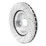Dynamic Friction 2009-2017 Buick Regal Front Right Drilled & Slotted Silver Brake Rotor by Dynamic Friction Company 631-45017R