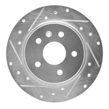 Dynamic Friction 2011-2022 Buick Encore Rear Left Drilled & Slotted Silver Brake Rotor by Dynamic Friction Company 631-45018L