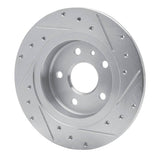 Dynamic Friction 2011-2022 Buick Encore Rear Left Drilled & Slotted Silver Brake Rotor by Dynamic Friction Company 631-45018L