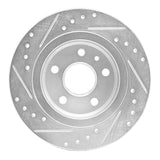 Dynamic Friction 2011-2022 Buick Encore Rear Right Drilled & Slotted Silver Brake Rotor by Dynamic Friction Company 631-45018R