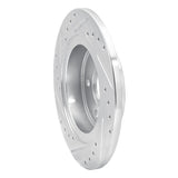 Dynamic Friction 2011-2022 Buick Encore Rear Right Drilled & Slotted Silver Brake Rotor by Dynamic Friction Company 631-45018R