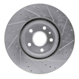 Dynamic Friction 2013-2019 Buick Regal Front Left Drilled & Slotted Silver Brake Rotor by Dynamic Friction Company 631-45019L