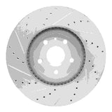 Dynamic Friction 2013-2019 Buick Regal Front Right Drilled & Slotted Silver Brake Rotor by Dynamic Friction Company 631-45019R