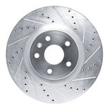 Dynamic Friction 2013-2019 Buick Regal Front Right Drilled & Slotted Silver Brake Rotor by Dynamic Friction Company 631-45019R