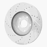 Dynamic Friction 2013-2019 Buick Regal Front Right Drilled & Slotted Silver Brake Rotor by Dynamic Friction Company 631-45019R