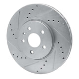 Dynamic Friction 2013-2022 Buick Encore Front Left Drilled & Slotted Silver Brake Rotor by Dynamic Friction Company 631-45020L