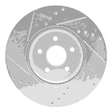 Dynamic Friction 2013-2022 Buick Encore Front Right Drilled & Slotted Silver Brake Rotor by Dynamic Friction Company 631-45020R