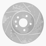 Dynamic Friction 2013-2022 Buick Encore Front Right Drilled & Slotted Silver Brake Rotor by Dynamic Friction Company 631-45020R