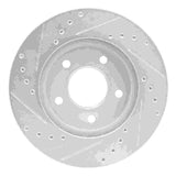 R1 Concepts 01-07 Buick Rendezvous Front Right Drilled & Slotted Silver Brake Rotor by R1 Concepts RNC-631-45021R
