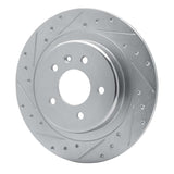 Dynamic Friction 2016-2018 Buick Envision Rear Left Drilled & Slotted Silver Brake Rotor by Dynamic Friction Company 631-45022L