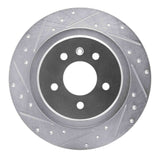 Dynamic Friction 2016-2018 Buick Envision Rear Left Drilled & Slotted Silver Brake Rotor by Dynamic Friction Company 631-45022L