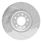 Dynamic Friction 2016-2021 Buick Regal Sportback Front Left Drilled & Slotted Silver Brake Rotor by Dynamic Friction Company 631-45023L