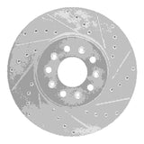 Dynamic Friction 2016-2021 Buick LaCrosse Front Right Drilled & Slotted Silver Brake Rotor by Dynamic Friction Company 631-45023R