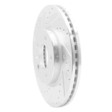 Dynamic Friction 2011-2025 Buick Envista Front Left Drilled & Slotted Silver Brake Rotor by Dynamic Friction Company 631-45045L