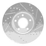 Dynamic Friction 2011-2025 Buick Envista Front Left Drilled & Slotted Silver Brake Rotor by Dynamic Friction Company 631-45045L