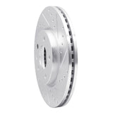 Dynamic Friction 2011-2025 Buick Verano Front Right Drilled & Slotted Silver Brake Rotor by Dynamic Friction Company 631-45045R