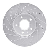 Dynamic Friction 2011-2025 Buick Verano Front Right Drilled & Slotted Silver Brake Rotor by Dynamic Friction Company 631-45045R