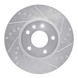 Dynamic Friction 2011-2025 Buick Verano Front Right Drilled & Slotted Silver Brake Rotor by Dynamic Friction Company 631-45045R
