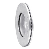 Dynamic Friction 2011-2025 Buick Verano Front Right Drilled & Slotted Silver Brake Rotor by Dynamic Friction Company 631-45045R