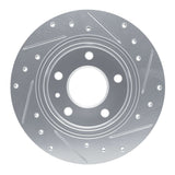 Dynamic Friction 2020-2025 Buick Encore GX Rear Left Drilled & Slotted Silver Brake Rotor by Dynamic Friction Company 631-45047L