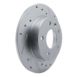 Dynamic Friction 2020-2025 Buick Encore GX Rear Right Drilled & Slotted Silver Brake Rotor by Dynamic Friction Company 631-45047R