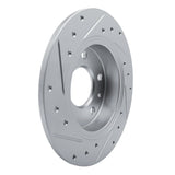 Dynamic Friction 2020-2025 Buick Encore GX Rear Right Drilled & Slotted Silver Brake Rotor by Dynamic Friction Company 631-45047R