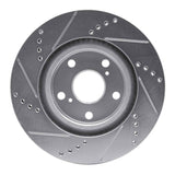 R1 Concepts 1997-2001 Cadillac Catera Front Right Drilled & Slotted Silver Brake Rotor by R1 Concepts 631-46000R