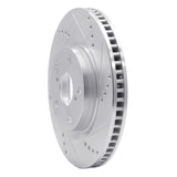 R1 Concepts 1997-2001 Cadillac Catera Front Right Drilled & Slotted Silver Brake Rotor by R1 Concepts 631-46000R