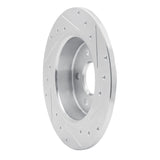 R1 Concepts 1997-2001 Cadillac Catera Rear Left Drilled & Slotted Silver Brake Rotor by R1 Concepts 631-46001L