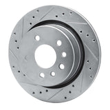 R1 Concepts 2001-2001 Cadillac Catera Rear Left Drilled & Slotted Silver Brake Rotor by R1 Concepts 631-46002L